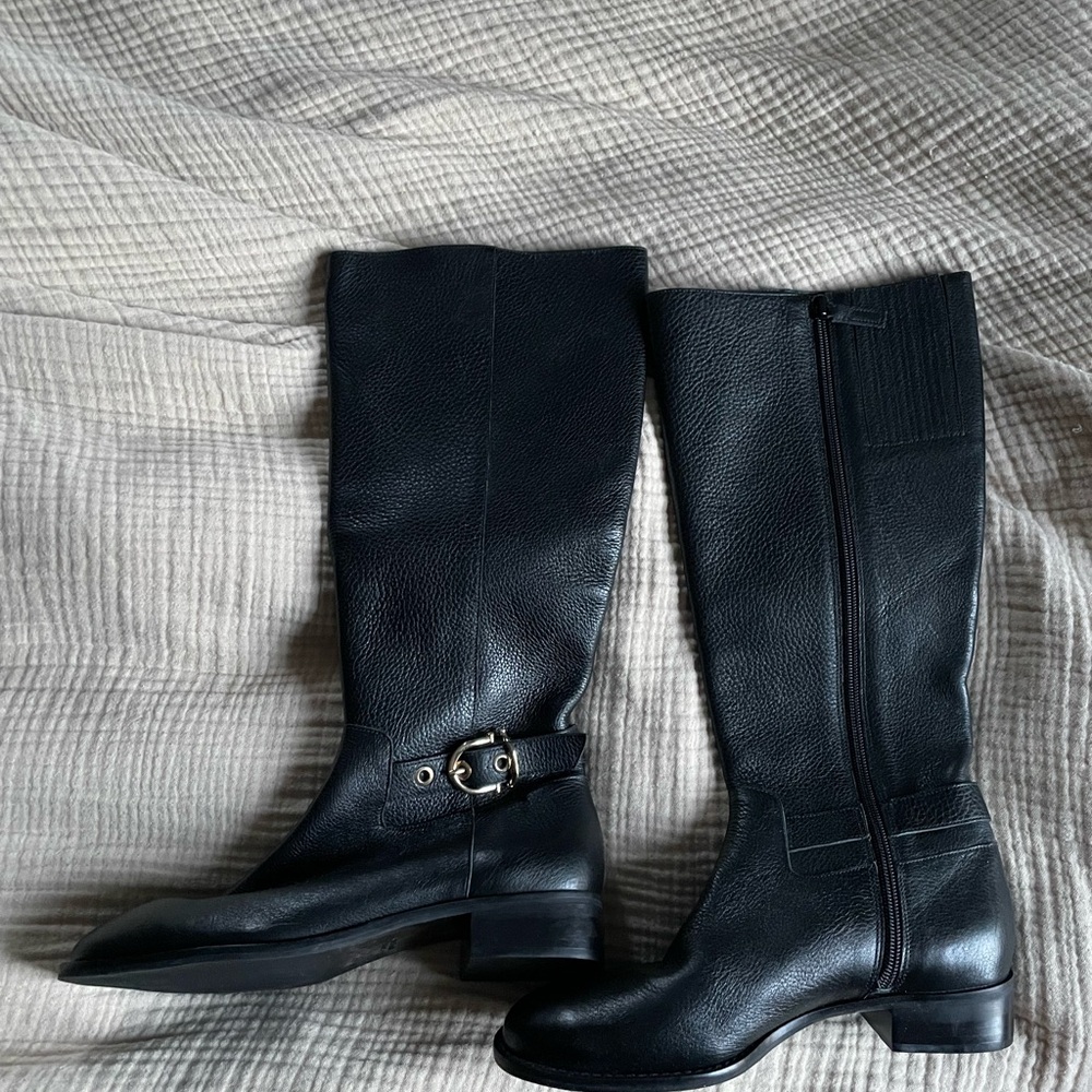 Talbots Black Leather Boots